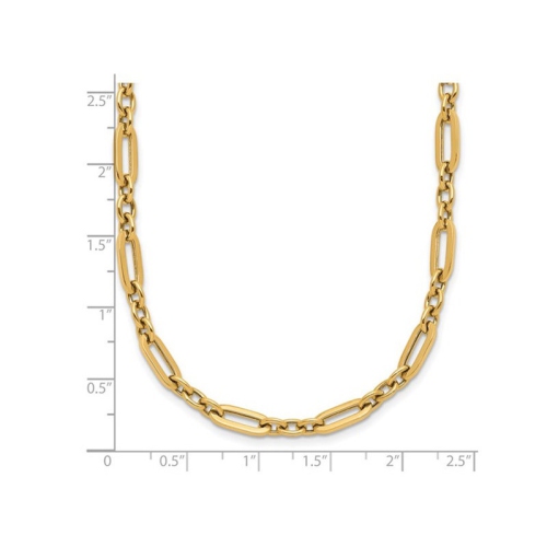 14K Yellow Gold Polished Fancy Link Necklace