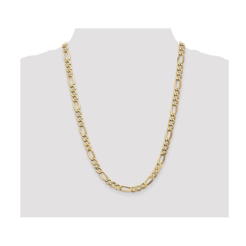 Figaro Chain Necklace in 14K Yellow Gold 24 Inches
