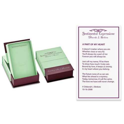 A Part of My Heart - Pendant Necklace in Sterling Silver with Chain