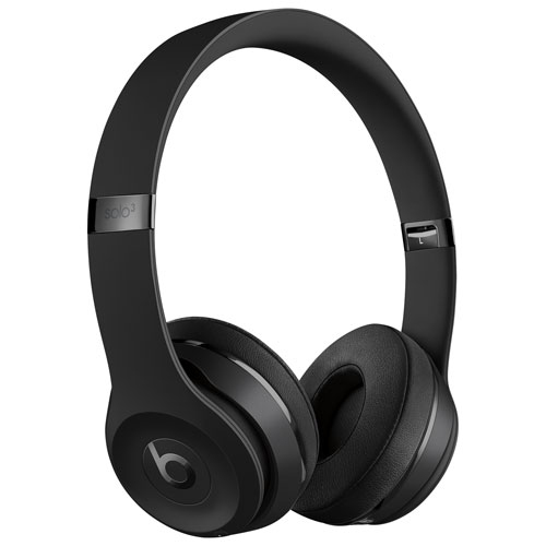 Refurbished - Beats by Dr. Dre Solo3 Icon On-Ear Sound Isolating Bluetooth Headphones - Matte Black
