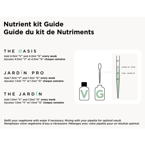 Vegehome Nutrients Pack