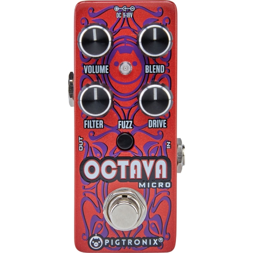 Pigtronix 45201 Octavia Micro Analog Octave Fuzz & Distortion Pedal