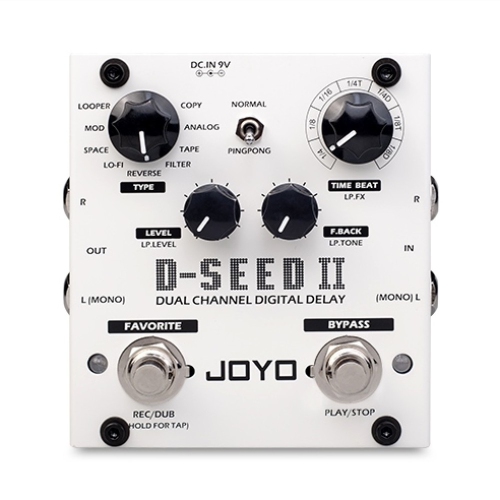 Joyo technologies D-SEED-II pédale d'effet de délai à deux canaux