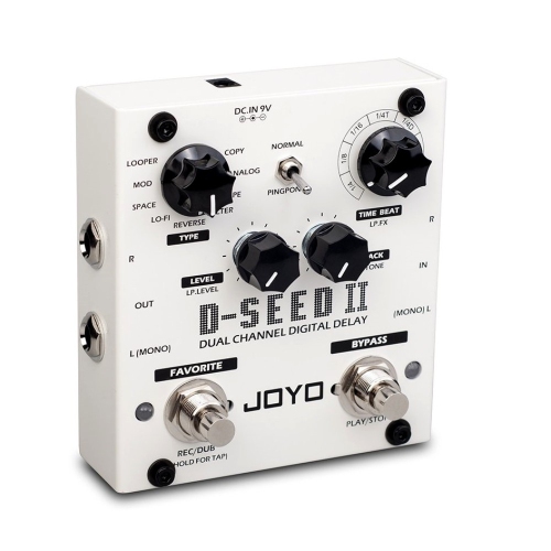 Joyo technologies D-SEED-II pédale d'effet de délai à deux canaux