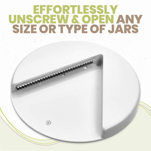 Under Cabinet Jar Opener - Undermount Lid Gripper Tool Easily Grip and Unscrew Multi-Sized Jars, Bottles, Containers Ideal Kitchen Gadget for Weak