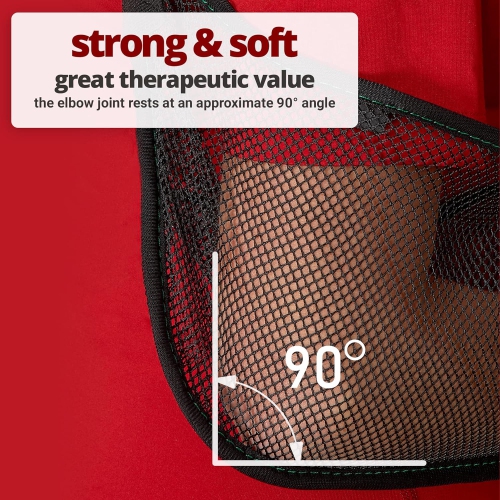 Bretelle d'épaule avec bras en mailles, antidémarreur épaule pour la douche, support réglable pour coude et autre blessure. Support en hauteur pour