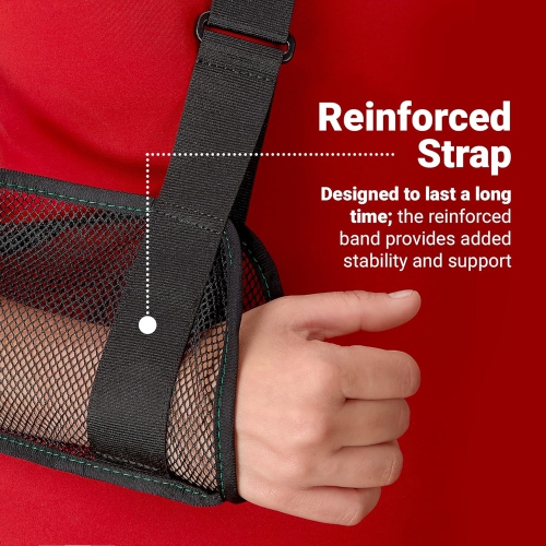 Bretelle d'épaule avec bras en mailles, antidémarreur épaule pour la douche, support réglable pour coude et autre blessure. Support en hauteur pour
