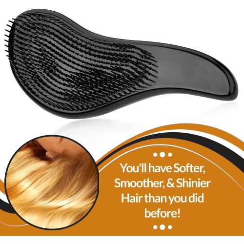 Detangling Brushes - Detangler Brush Set - Pain-Free Hair Brush Straightener That Removes Tangles and Knots Straightening Hair Shiny and Smooth