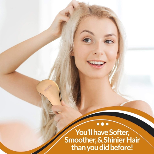 Detangling Brushes - Detangler Brush Set - Pain-Free Hair Brush Straightener That Removes Tangles and Knots Straightening Hair Shiny and Smooth