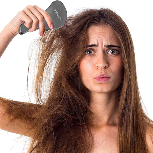 Detangling Brushes - Detangler Brush Set - Pain-Free Hair Brush Straightener That Removes Tangles and Knots Straightening Hair Shiny and Smooth