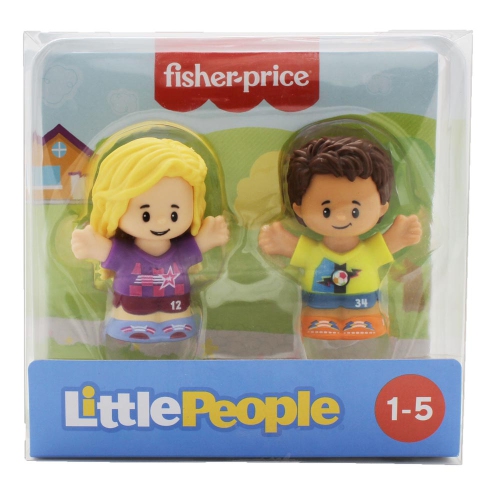 Fisher-Price Little People, Boy and Girl Soccer Players