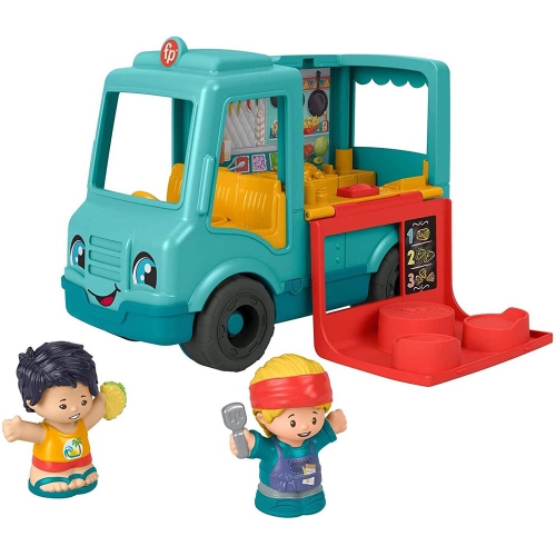 Fisher Price Little People Serve It Up Food Truck Push Along Musical Toy Vehicle w Figures Best Buy Canada