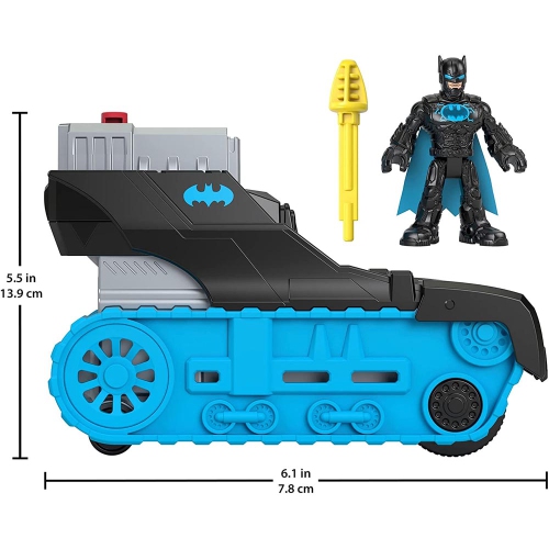 Fisher-Price Imaginext DC Super Friends Bat-Tech Tank, push-along vehicle with Batman figure