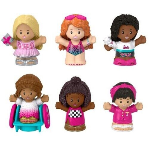 Little People Barbie Figure Bundle 6 Pack