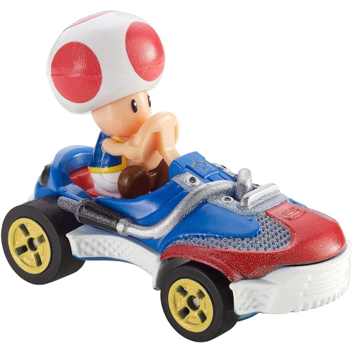 Hot Wheels GBG30 Mario Kart 1:64 Die-Cast Toad with Sneeker Vehicle