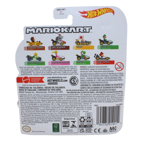 Hot Wheels Mario Kart Toad, Standard Kart