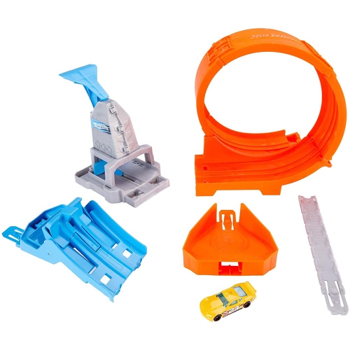 Hot Wheels Loop Stunt Champion Track Set with Dual-Track Loop, Dual Launch