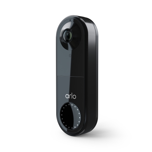 Refurbished - Arlo AVD1001B-100NAR HD Video Doorbell Wired Black –