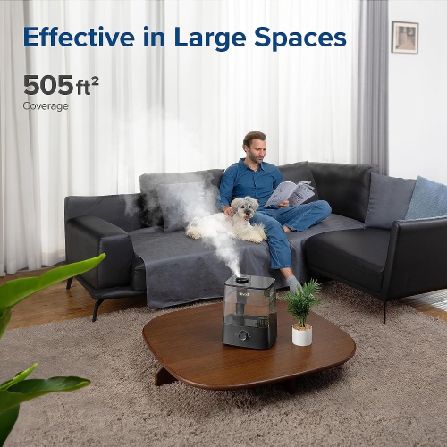 LEVOIT Humidifier for Bedroom Large Room, 6L Top Fill Cool Mist Humidifiers Plants, Baby, Lasts Up to 60h, Easy Use and Clean, Quiet Operation,