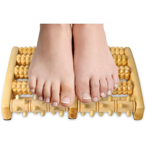 Pressure Point Therapy Massager - X-Large Dual Foot Massager Roller Feet, Arch and Heel Pain, Plantar Fasciitis Relief, Improve Circulation and