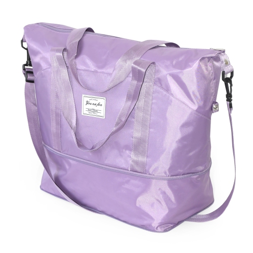 Sac de sport extensible Travel Weekender de NICCI, violet pâle