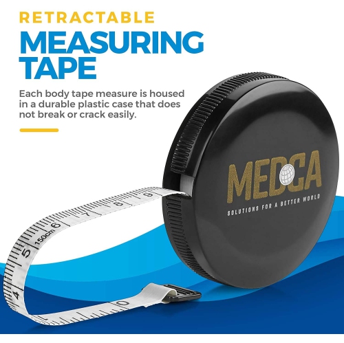 Tape Measure for Body, Inch and Cm, Portable, Retractable Soft Ruler Tool for Measurements Body Fat, Fitness Sewing Tailor Fabric and Accurate Body
