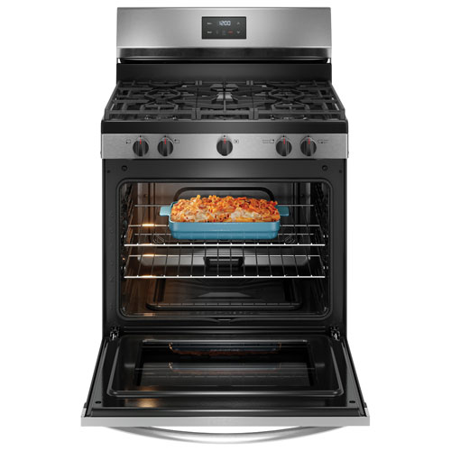 Frigidaire 30" 5.1 Cu. Ft. 5-Burner Freestanding Gas Range - Stainless Steel