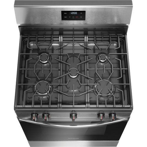 Frigidaire 30" 5.1 Cu. Ft. 5-Burner Freestanding Gas Range - Stainless Steel