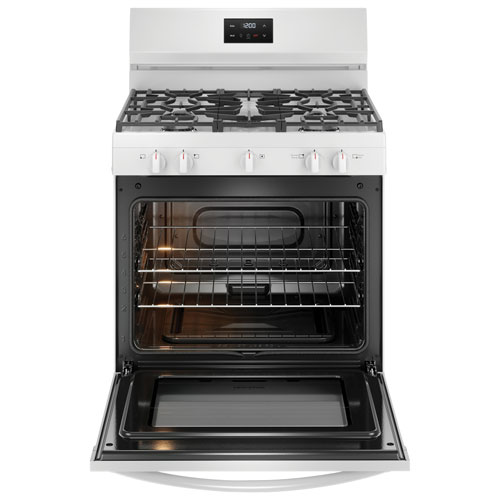 Frigidaire 30" 5.1 Cu. Ft. 5-Burner Freestanding Gas Range - White