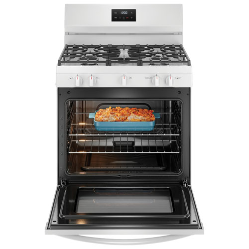 Frigidaire 30" 5.1 Cu. Ft. 5-Burner Freestanding Gas Range - White