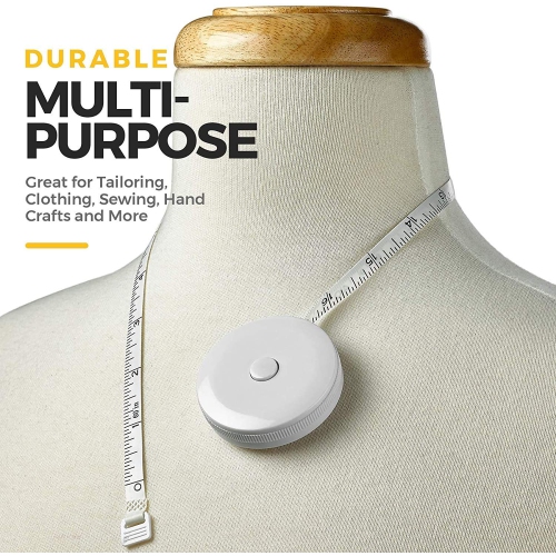 Body Tape Measure - Measuring Tapes for Body and Fat Weight Monitors, (Inches & Cm) Retractable Tape Measure Ruler for Accurate Body Fat Calculate