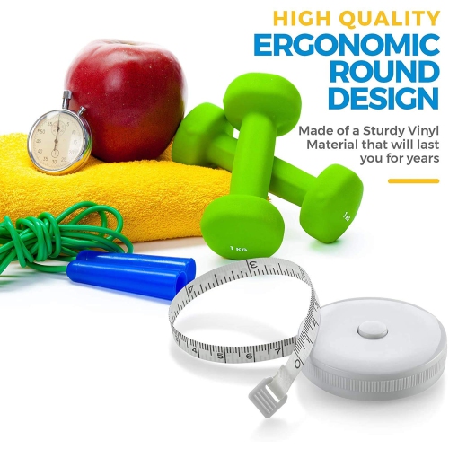 Body Tape Measure - Measuring Tapes for Body and Fat Weight Monitors, (Inches & Cm) Retractable Tape Measure Ruler for Accurate Body Fat Calculate