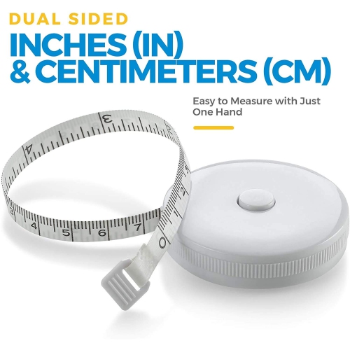 Body Tape Measure - Measuring Tapes for Body and Fat Weight Monitors, (Inches & Cm) Retractable Tape Measure Ruler for Accurate Body Fat Calculate