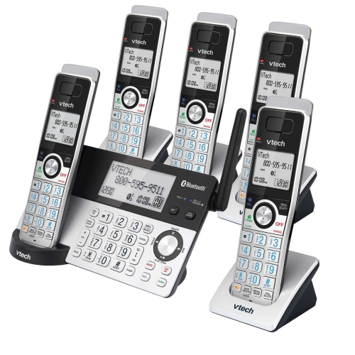 V-Tech 5-handset Phone System with Connect to Cell