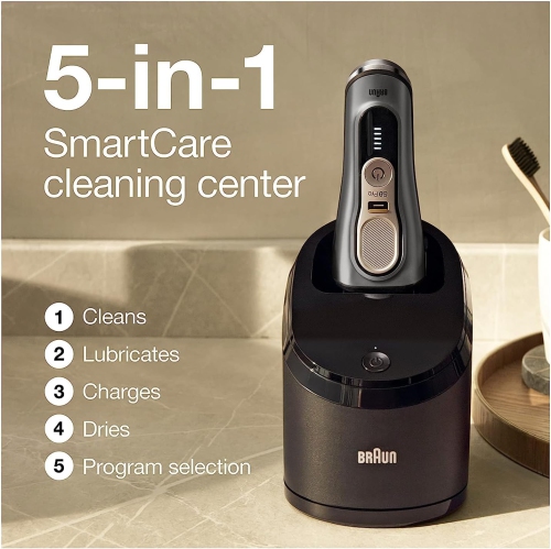 Braun Electric Razor for Men, Series 9 Pro 9465cc Wet & Dry Electric Foil Shaver with ProLift Beard Trimmer