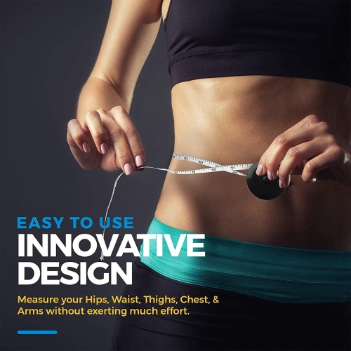 Tape Measure for Body Measuring Tape - Dual Sided Inch and Cm, Portable, Retractable Soft Ruler Tool for Body Fat, Fitness Sewing and Accurate Body