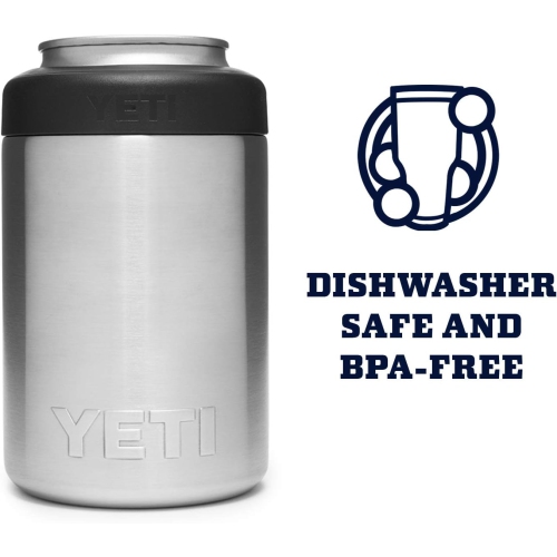 YETI Rambler 12 oz. Colster Can Insulator for Standard Size Cans, Stainless 1 Count