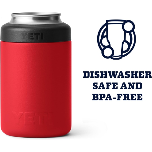YÉTI Rambler 12 oz. Colster – isolateur de boîte pour canettes de format standard, rouge de secours
