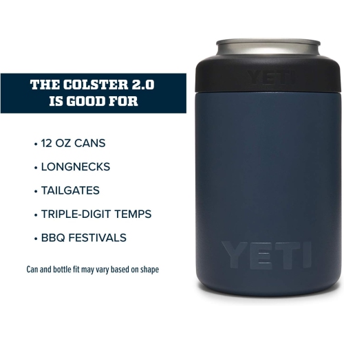 YÉTI Rambler 12&nbsp;oz. Colster – isolateur de boîte pour canettes de format standard, bleu marine