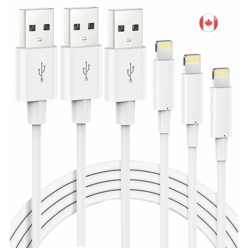 MFi Certified Lightning Cable - 3 Pack 3ft 6ft 10ft Long iPhone Charger Cord | Compatible with iPhone 14/13/12/11 Pro/XS Max/X/XR/8/7/6s/6 Plus/SE/5,