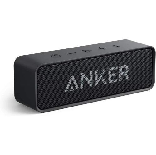 Anker Soundcore Bluetooth Speaker - Upgraded, IPX5 Waterproof, Stereo Sound, 24H Playtime, Portable Wireless Speaker for iPhone, Samsung, and More