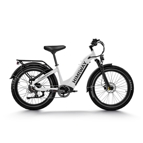 Himiway Zebra – vélo électrique Step-Thru 750&nbsp;W, vélo de montagne long Range 80Mi, pneus gras 26 x 4 po, 25&nbsp;km/h – parfait pour les adultes