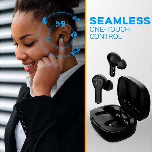 TREBLAB WX8 - True Wireless Earbuds, IPX8 Waterproof Earbuds with up 28H of Play Time, Bluetooth Headphones w/Touch Control and Noise Isolation,