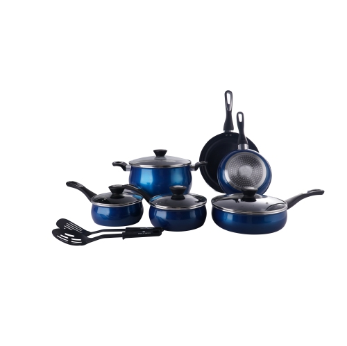 Paula Deen PD12PASSBM 12 Piece Cookware Set Savanaha Blue