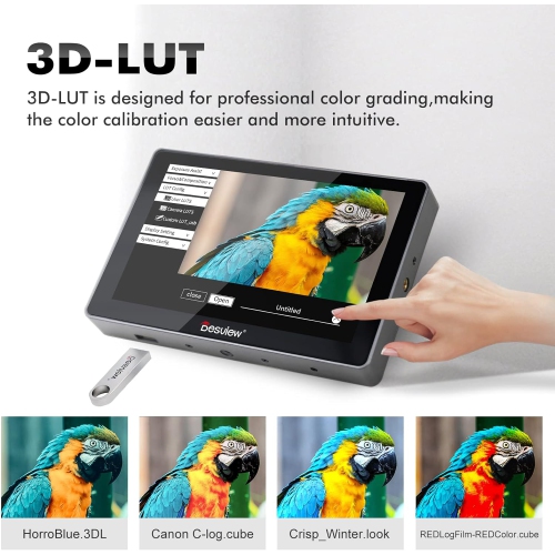 Open Box - Desview R7II Camera Field Monitor 7 inch 2600nits Touch Screen Full HD IPS 178° View Angle