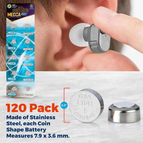 1.5v Alkaline Batteries - Lr41,192,92a,lr736, and Ag3 Battery Button Coin Cell for Hearing Aids, Amplifiers, Clocks, Toys, Remotes, Calculators,