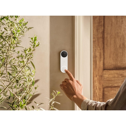 Google Nest Doorbell - Wired Video Doorbell Camera - Doorbell Security Camera - Snow - BRAND NEW