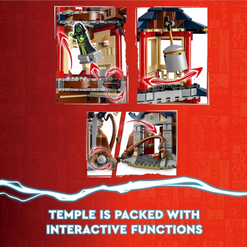 LEGO NINJAGO Temple of The Dragon Energy Cores Building Toy with NINJAGO Temple, 6 Minifigures Including Cole, Kai and NYA' Gift for Kids Ages 8+ Who