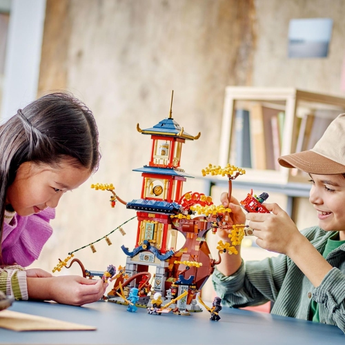 LEGO NINJAGO Temple of The Dragon Energy Cores Building Toy with NINJAGO Temple, 6 Minifigures Including Cole, Kai and NYA' Gift for Kids Ages 8+ Who