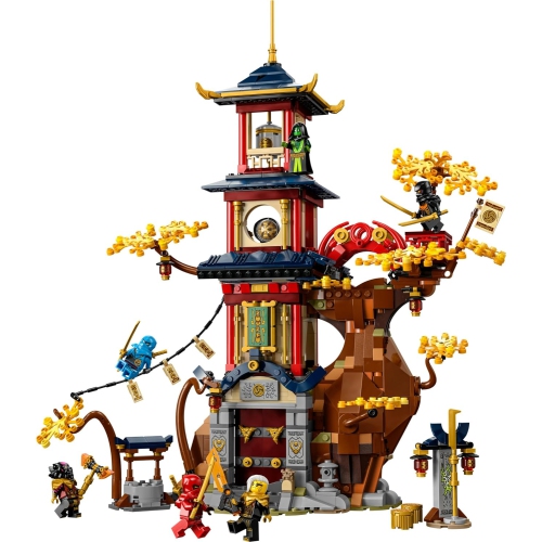 LEGO NINJAGO Temple of The Dragon Energy Cores Building Toy with NINJAGO Temple, 6 Minifigures Including Cole, Kai and NYA' Gift for Kids Ages 8+ Who